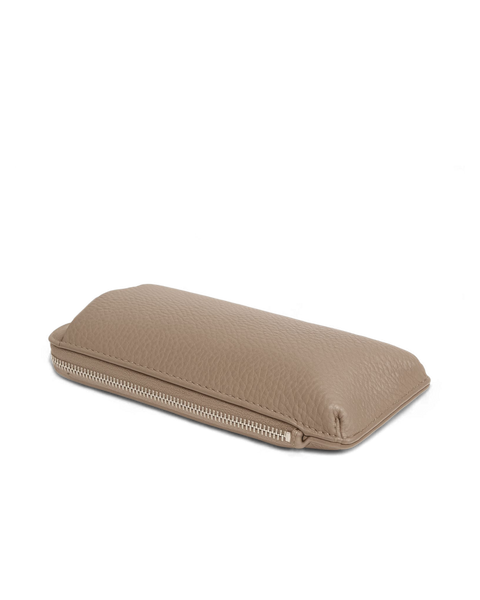 Palermo Leather Phonebag - Taupe