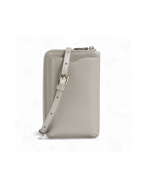 Palermo Leather Phonebag - Taupe