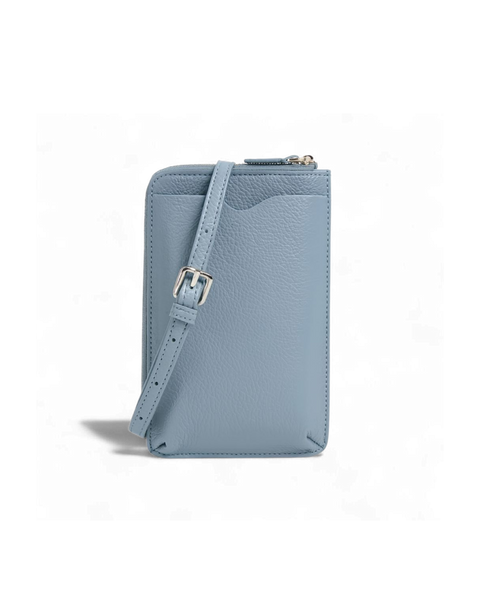 Palermo Leather Phonebag - Taupe