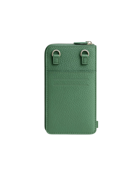 Palermo Leather Phonebag - Olive Cuir