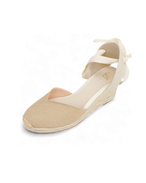 Isolde Lace-Up Wedge in Sabel