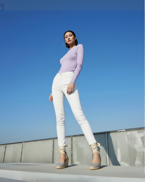 Isolde Lace-Up Wedge in Grigia