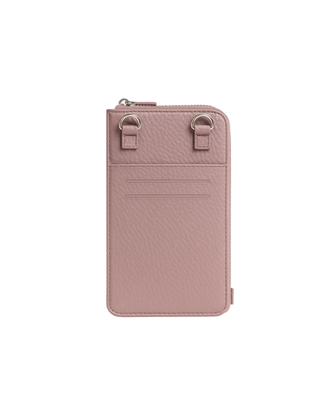 Palermo Leather Phonebag - Rosewood