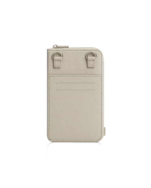 Palermo Leather Phonebag - Ash Pebble