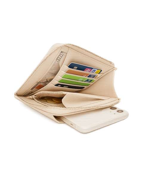 Palermo Leather Phonebag - Crème