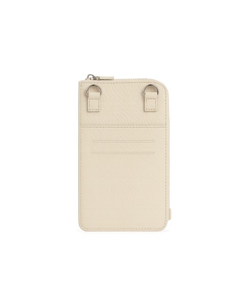 Palermo Leather Phonebag - Crème