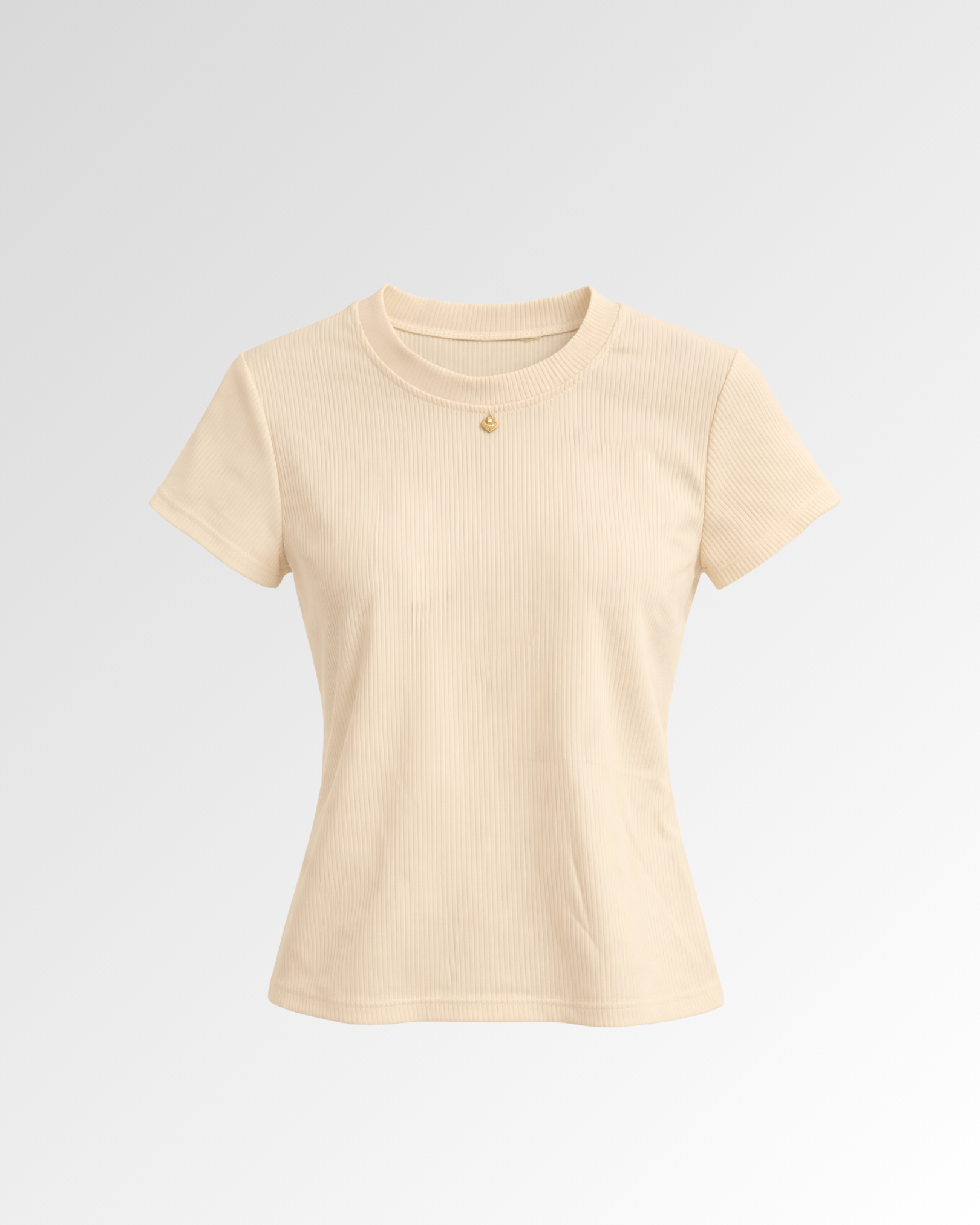Ribbed Knit Tee