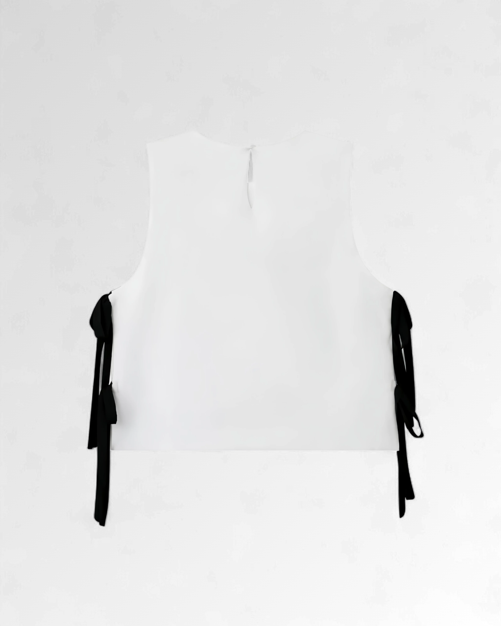 Noir Botanique Tie-Side Top