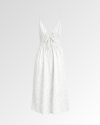 Eyelet Smocked Midi