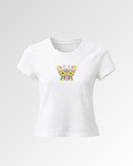 Fleur Papillon Embroidered Tee