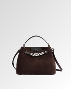 Versa-Carry Top Handle Bag in Suede