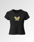 Fleur Papillon Embroidered Tee