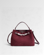 Versa-Carry Top Handle Bag in Suede