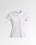 Ribbed Knit Tee