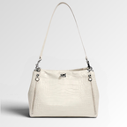 Croc Textured Shoulder Bag