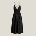 Eyelet Smocked Midi