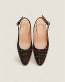 L'ATELIER SLINGBACK WEDGE - LA TWEED