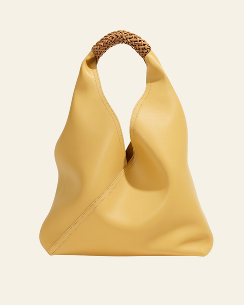 Solana Woven Handle Hobo Bag in Canela (Genuine Leather)