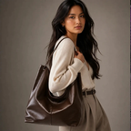 Vegetable-Tanned Hobo Bag