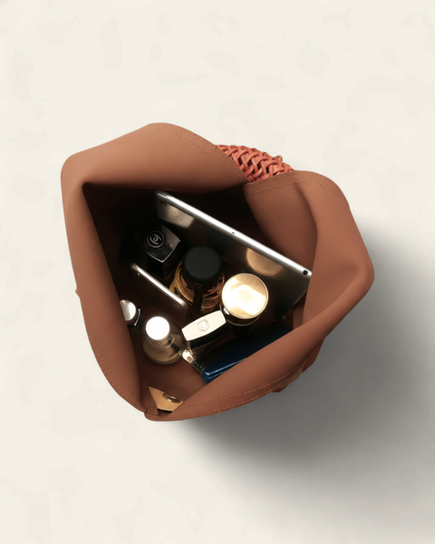 Solana Woven Handle Hobo Bag in Canela (Genuine Leather)