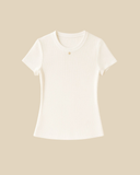 Ribbed Knit Tee