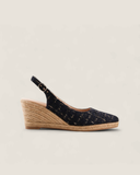 L'ATELIER SLINGBACK WEDGE - LA TWEED