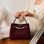 Versa-Carry Top Handle Bag in Suede