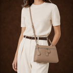 Le Zip-Top Pebbled Bag