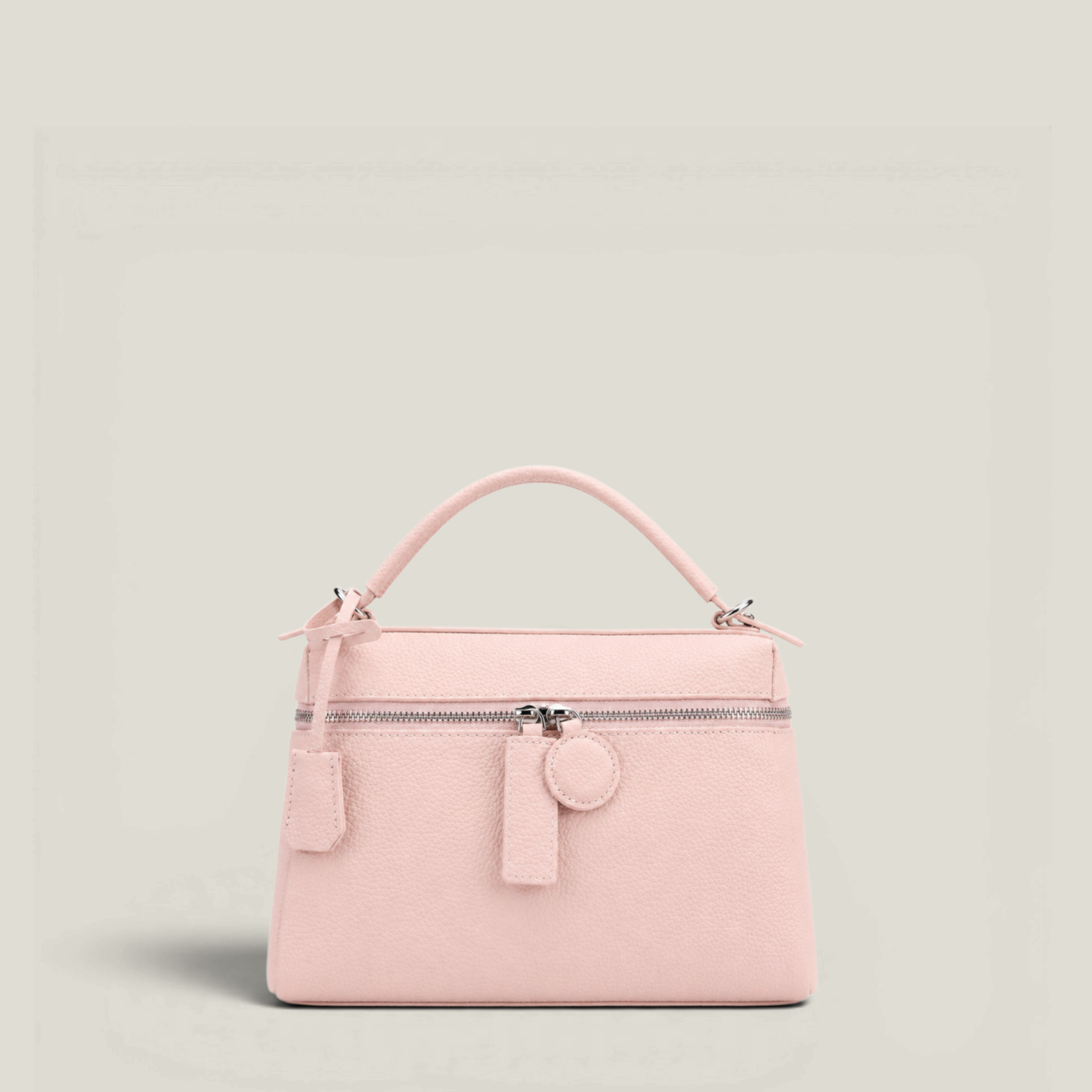 Le Zip-Top Pebbled Bag