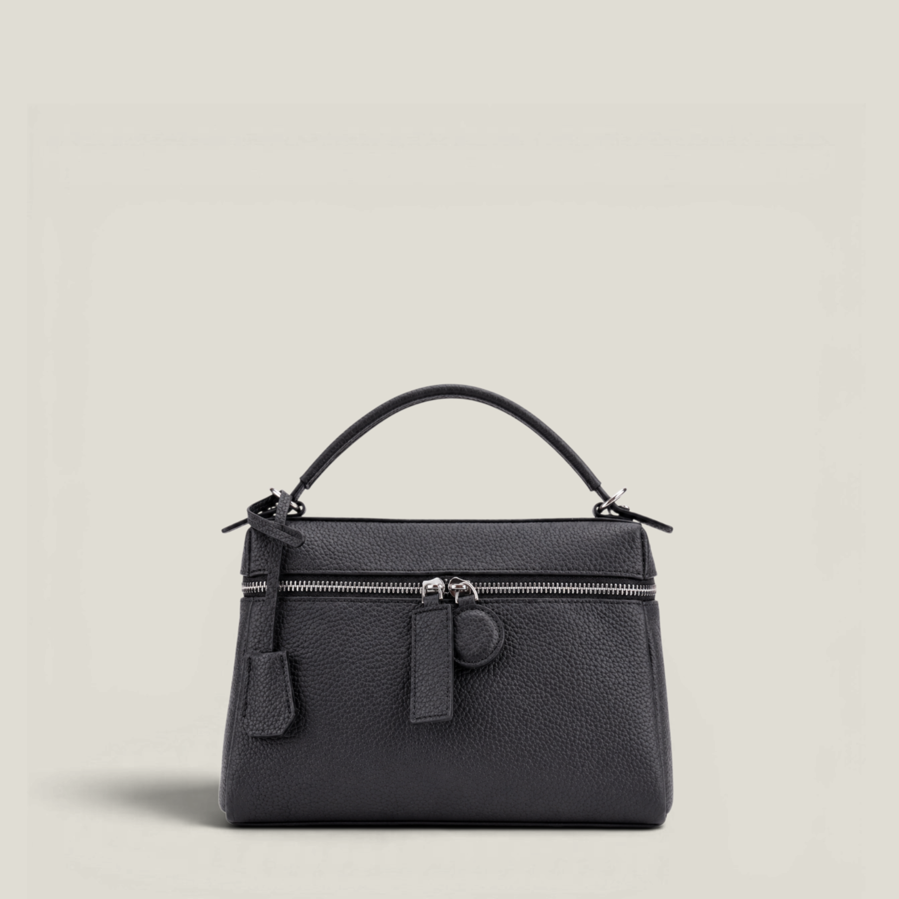 Le Zip-Top Pebbled Bag
