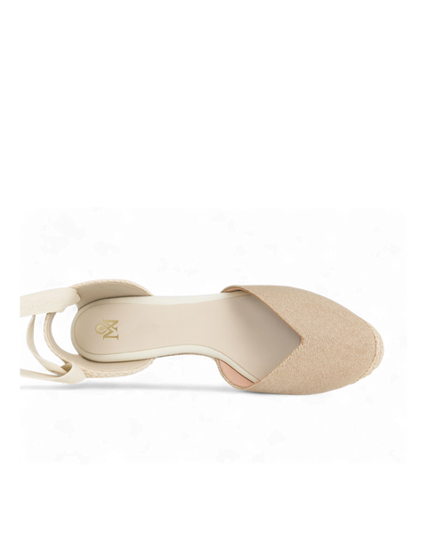 Isolde Lace-Up Wedge in Sabel