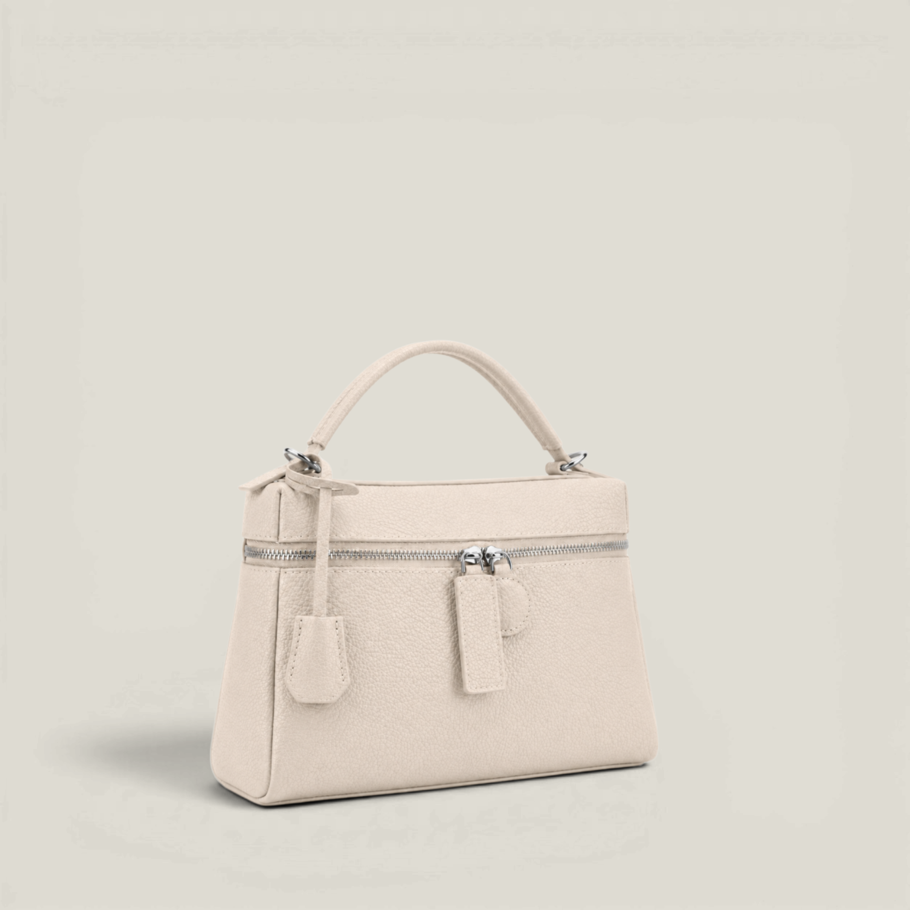 Le Zip-Top Pebbled Bag