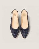 L'ATELIER SLINGBACK WEDGE - LA TWEED