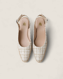 L'ATELIER SLINGBACK WEDGE - LA TWEED