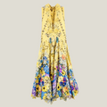 Linen Floral Dress