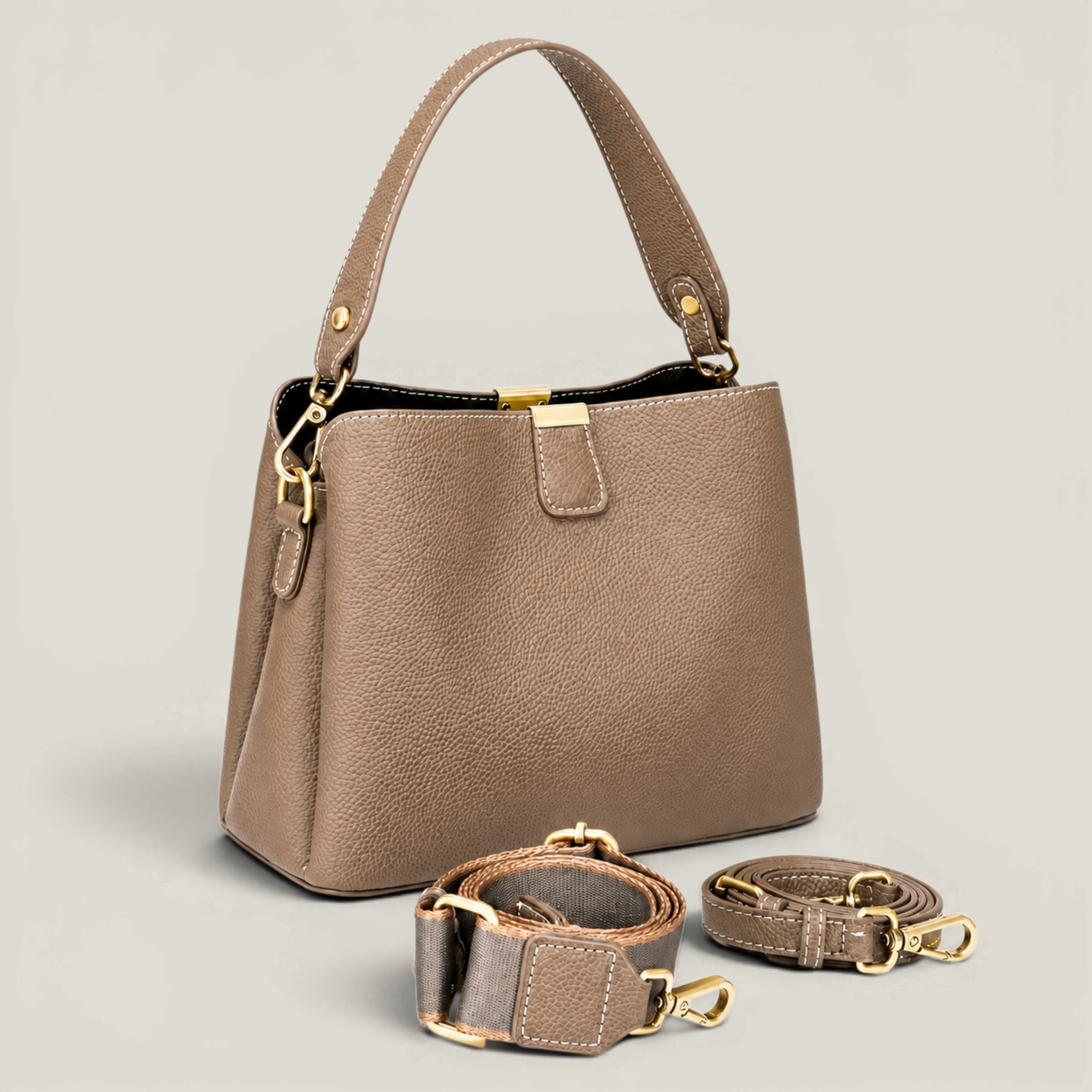 Le Trio Pebbled Bag