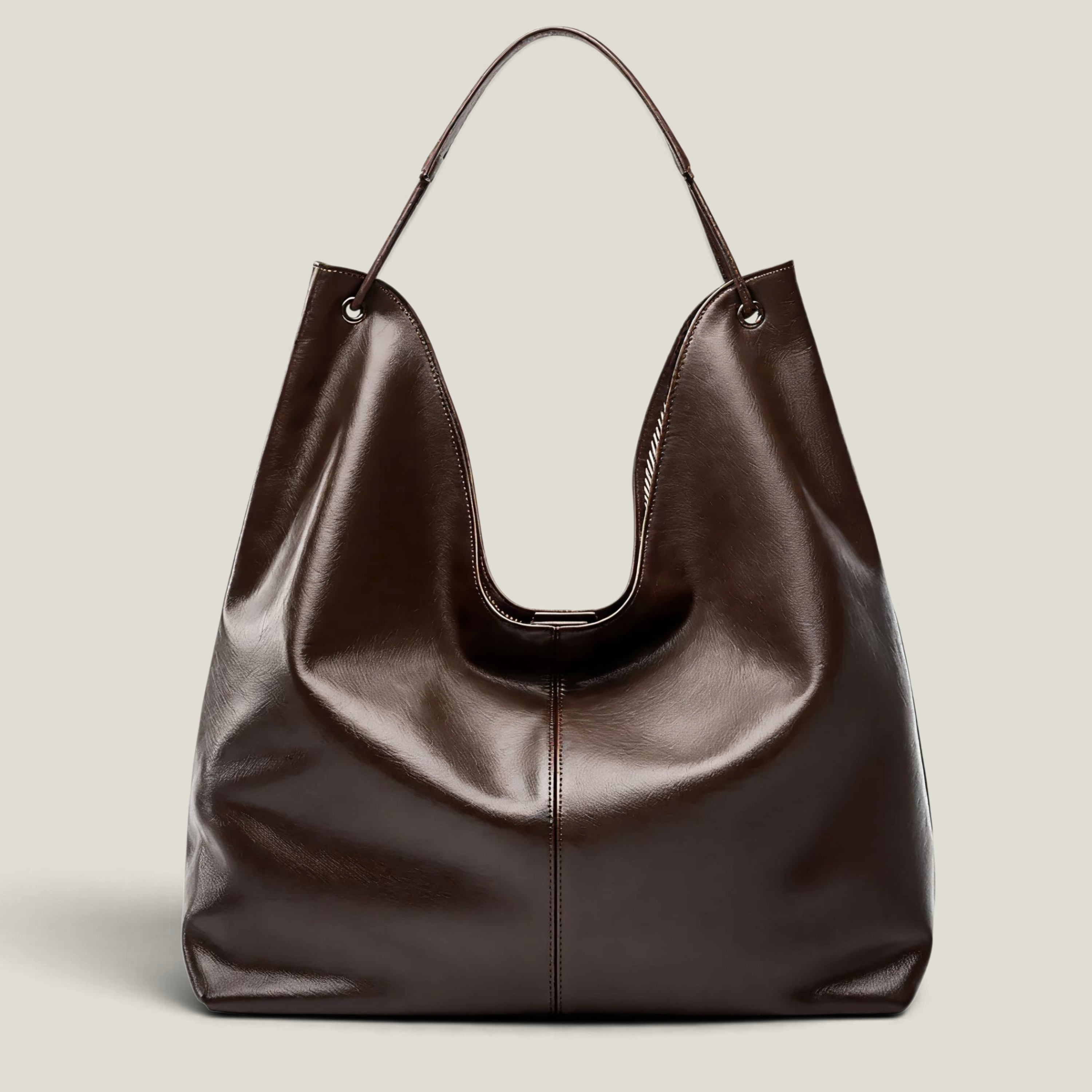Vegetable-Tanned Hobo Bag