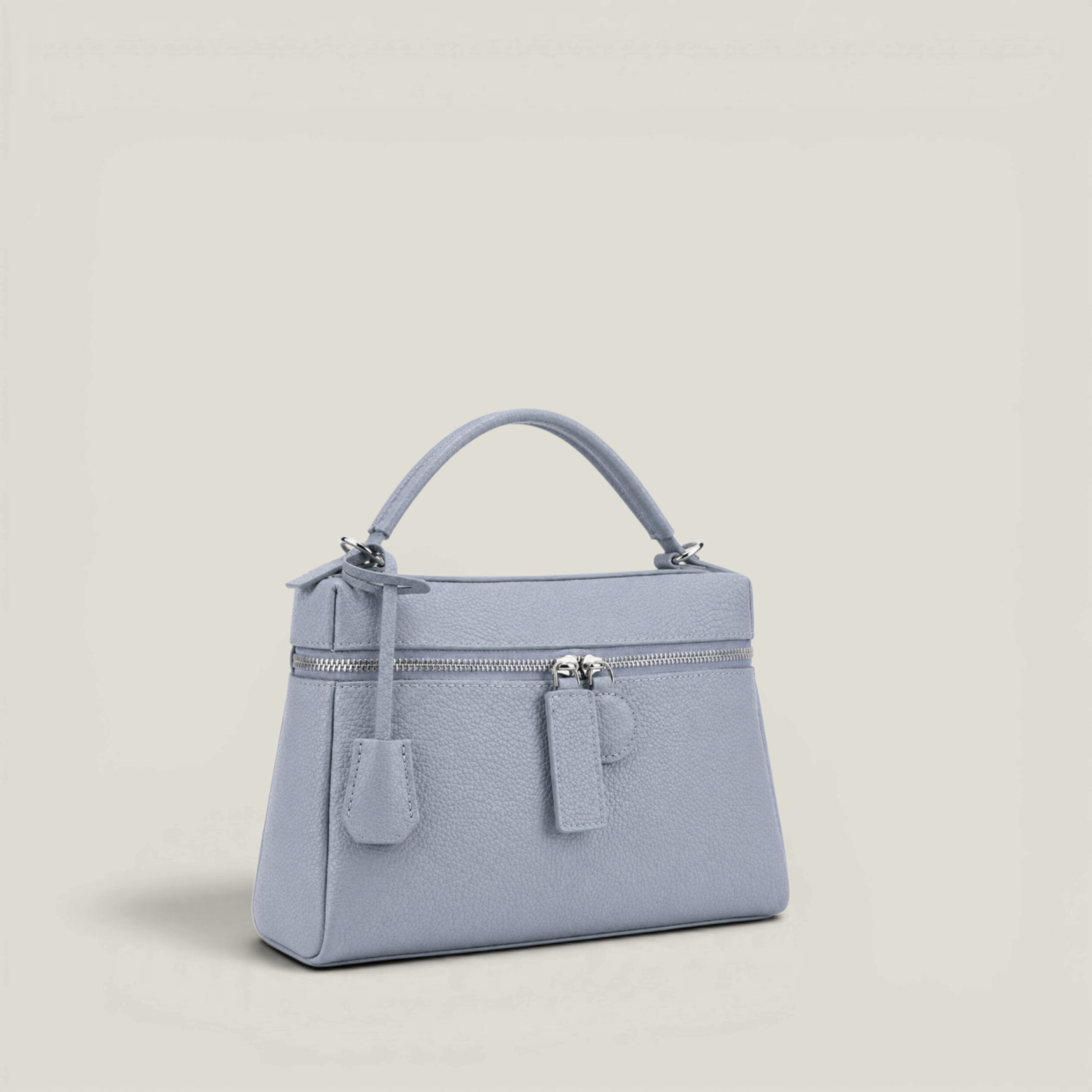 Le Zip-Top Pebbled Bag