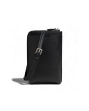 Palermo Leather Phonebag - Black