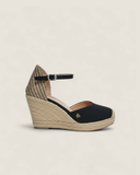 LOW-STRAP WOVEN TOE WEDGE