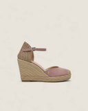 LOW-STRAP WOVEN TOE WEDGE