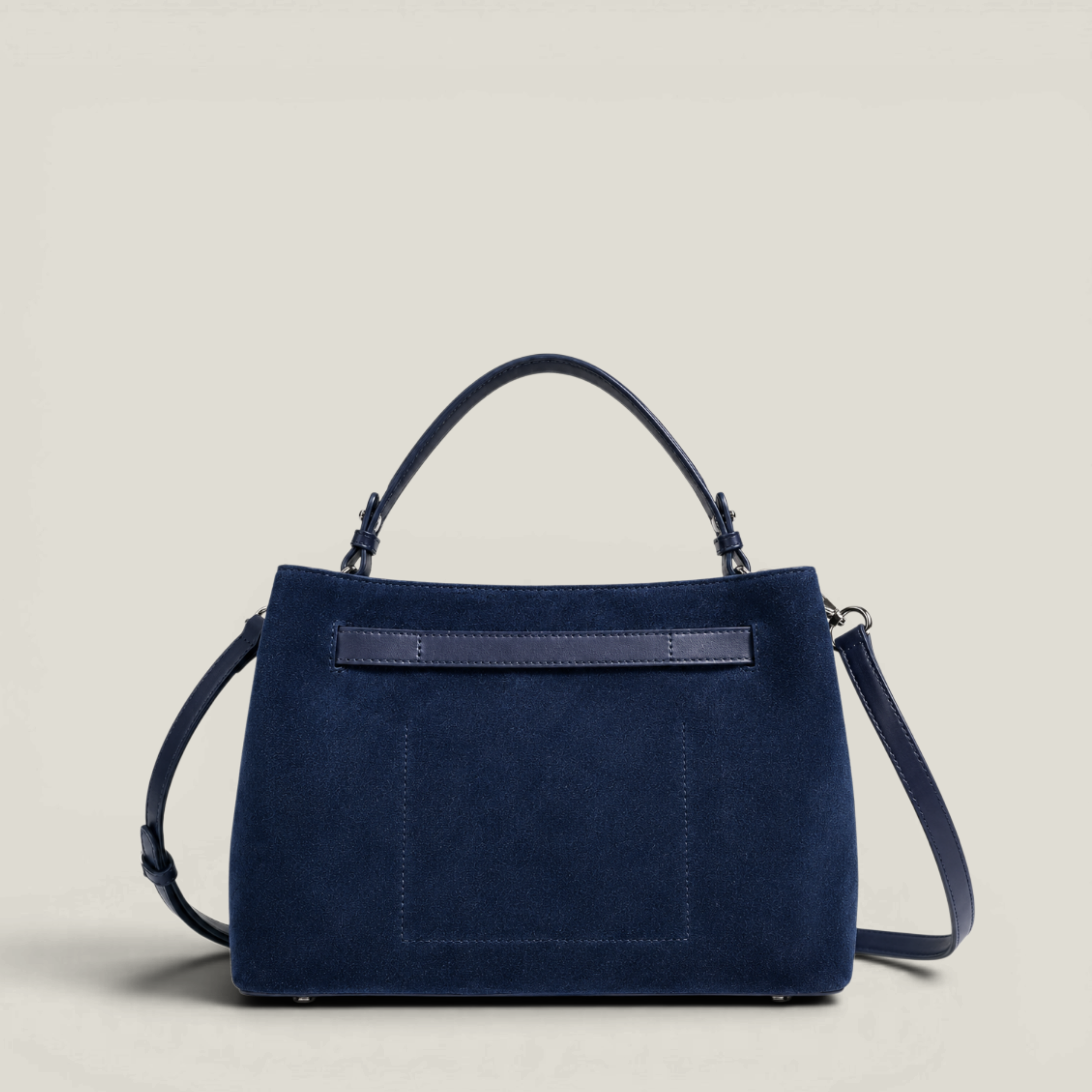 Versa-Carry Top Handle Bag in Suede