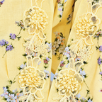 Linen Floral Dress