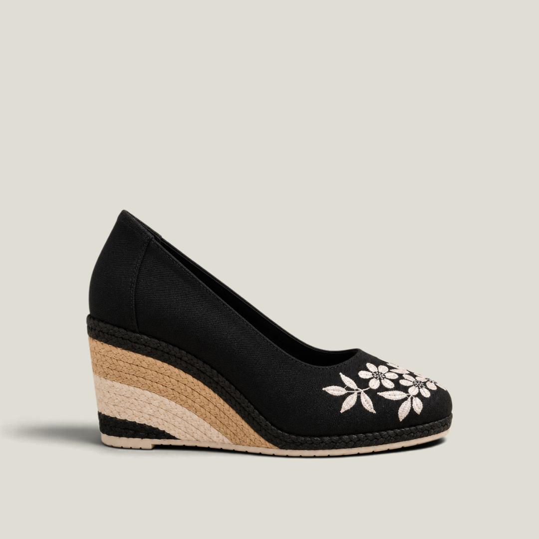 Espadrille Wedge Fleurie