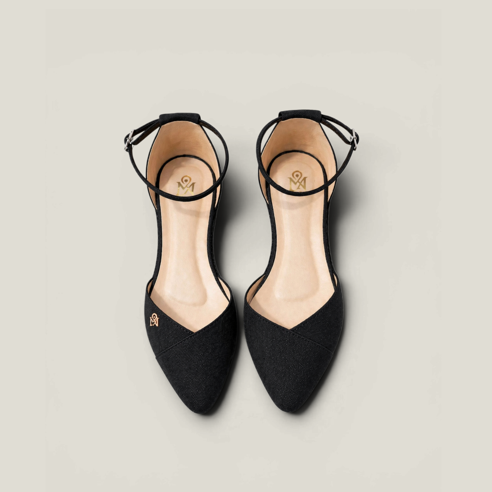 High-Strap Demi Flat