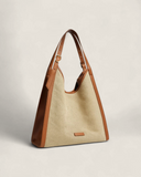 THE LEATHER-TRIMMED CANVAS TOTE