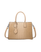 Siena Croc-Embossed Structured Tote