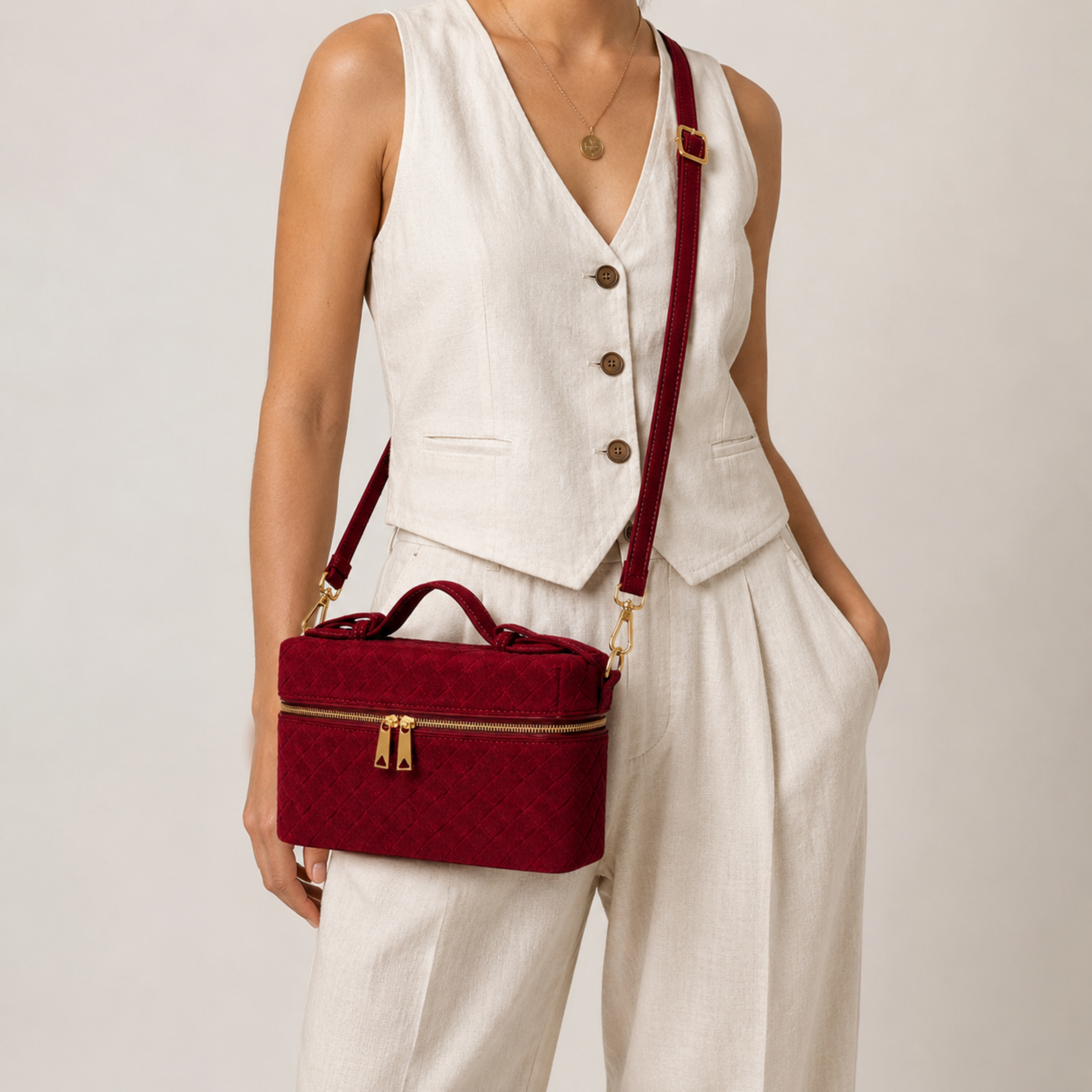 Woven Vanity Bag