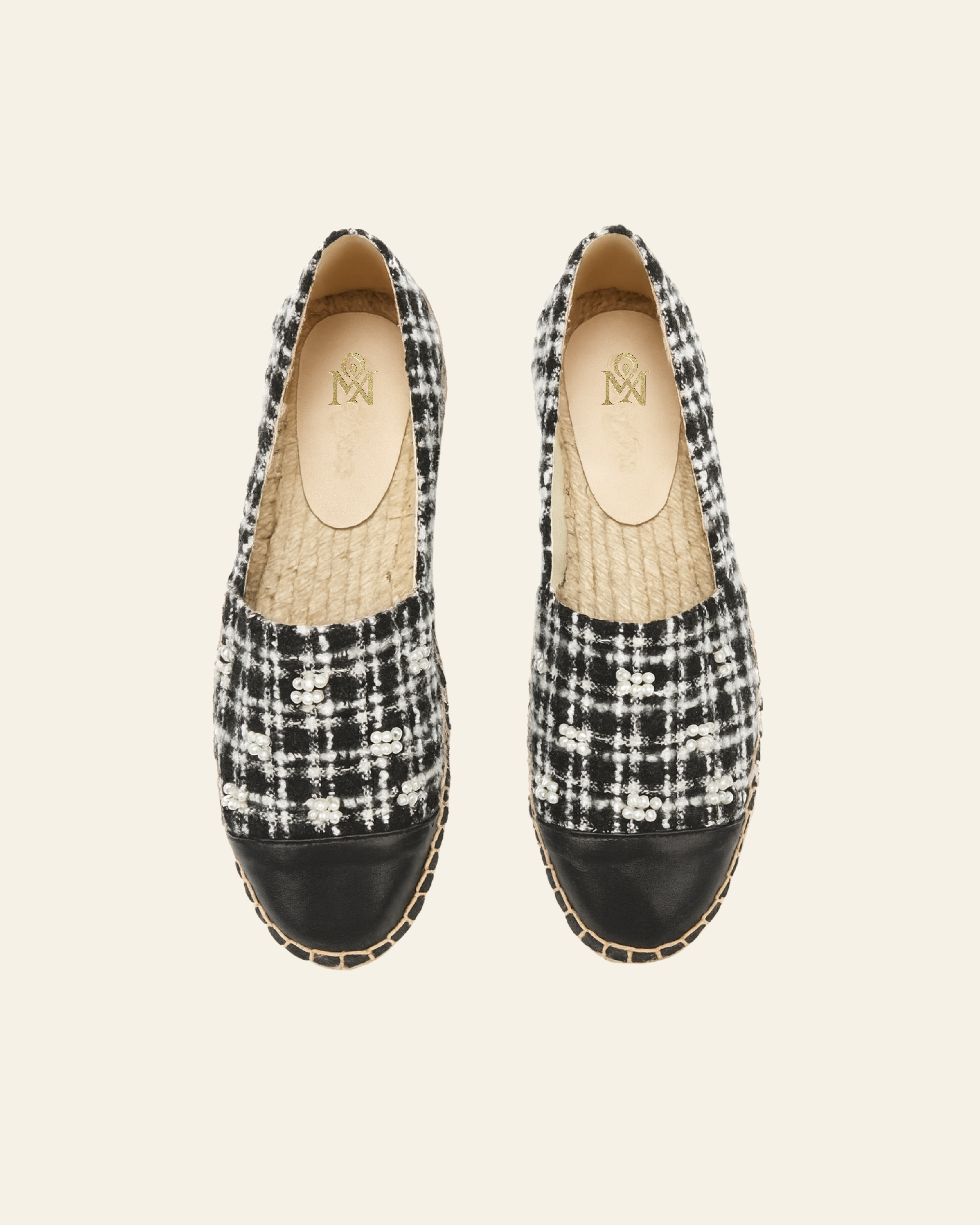Serra Tweed Pearl Espadrilles