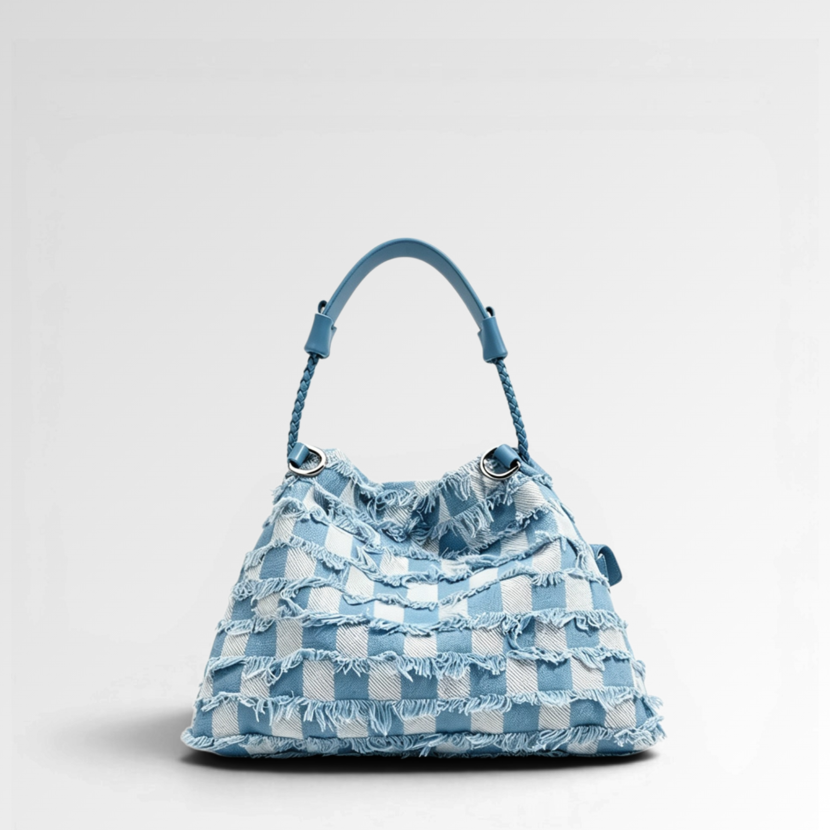 Bleu Tissé Bucket Bag